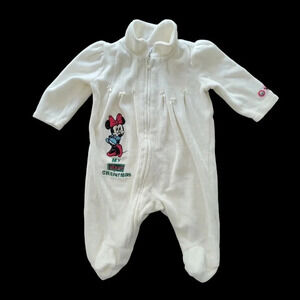 2009 Disney Baby Girl's My First Christmas Fleece Footie Pajama, Size 0-3mo